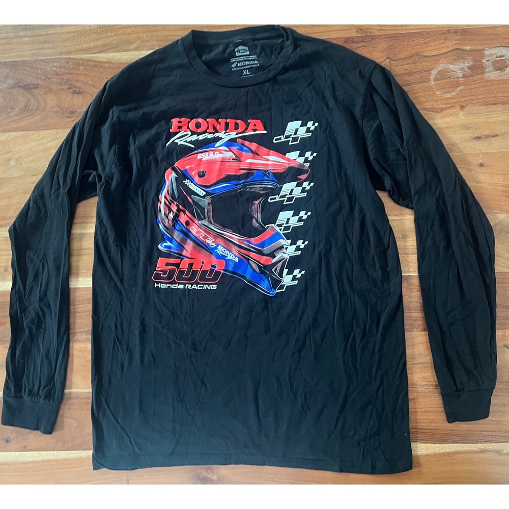 Honda Racing JT Racing USA Long Sleeve Graphic T-Shirt Black XL Motocross 500